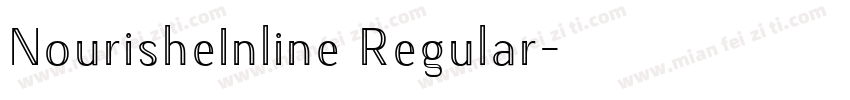 NourisheInline Regular字体转换